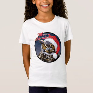 Christmas Owl Girls' Bella Angepasst Babydoll T -  T-Shirt
