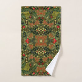 Christmas Paisley Colorful Handtuch