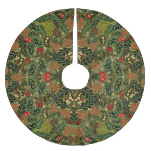 Christmas Paisley Colorful Polyester Weihnachtsbaumdecke