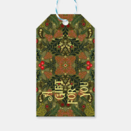 Christmas Paisley Gift Tag Geschenkanhänger