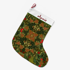 Christmas Paisley Personalisierter Strumpf Großer Weihnachtsstrumpf