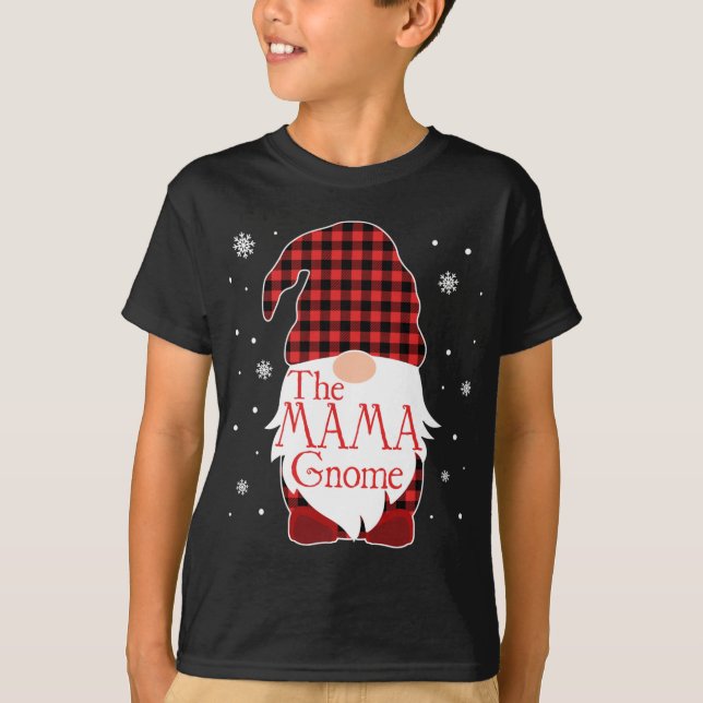 Christmas Pajama Familiengeschenk Mama Gnome Buffa T-Shirt (Vorderseite)