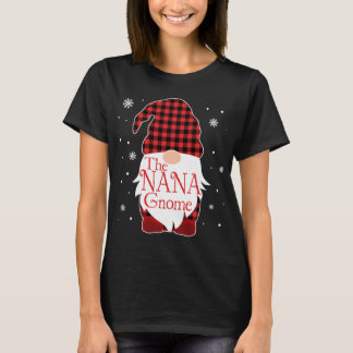 Christmas Pajama Familiengeschenk Nana Gnome Buffa T-Shirt