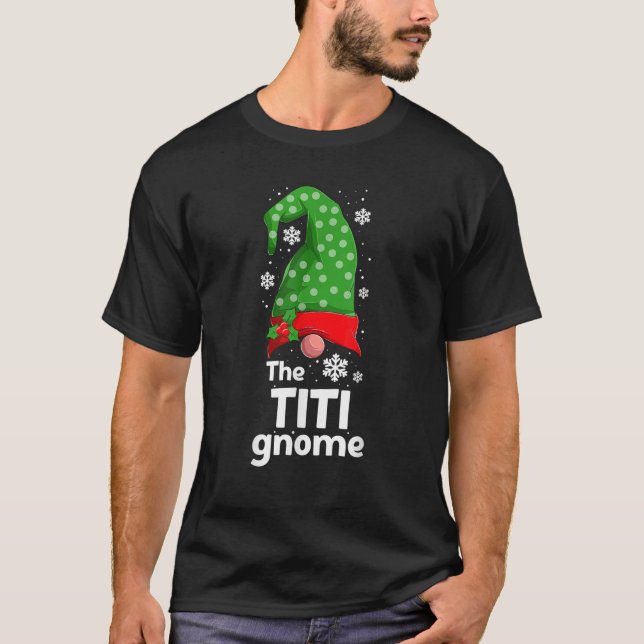 Christmas Pajama The Titi Gnome Plaid  T-Shirt (Vorderseite)