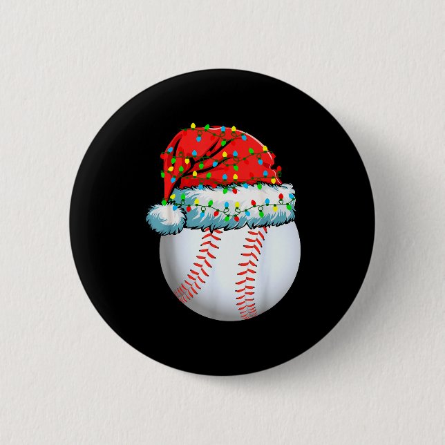 Christmas Pajamas Family Matching Baseball Men Wom Button (Vorderseite)