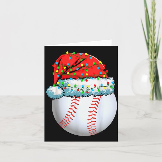 Christmas Pajamas Family Matching Baseball Men Wom Karte (Vorderseite)