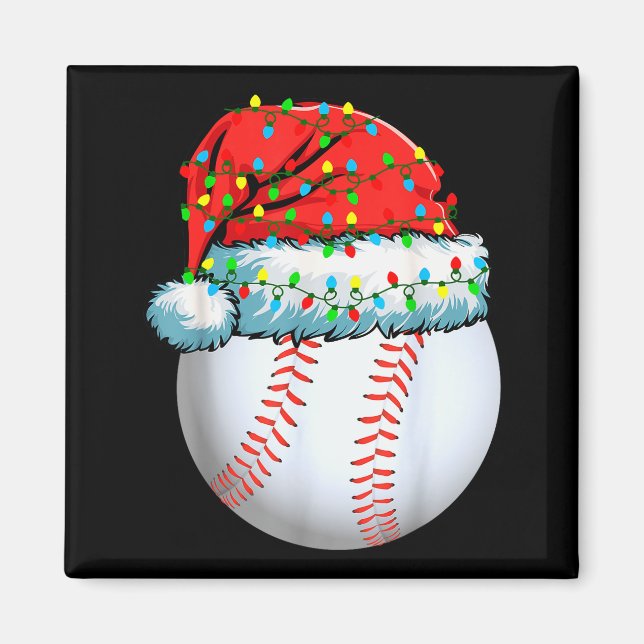 Christmas Pajamas Family Matching Baseball Men Wom Magnet (Vorne)