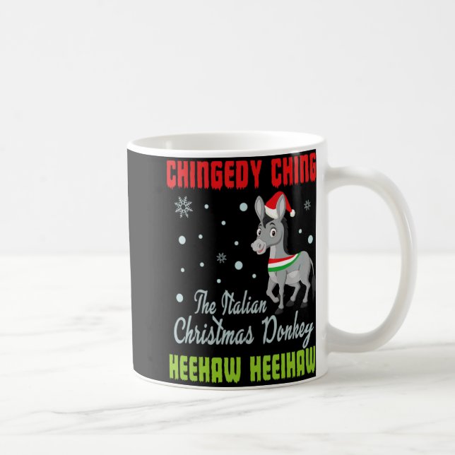 Christmas Pajamas Italian Xmas Men Women T Shirt  Kaffeetasse (Rechts)