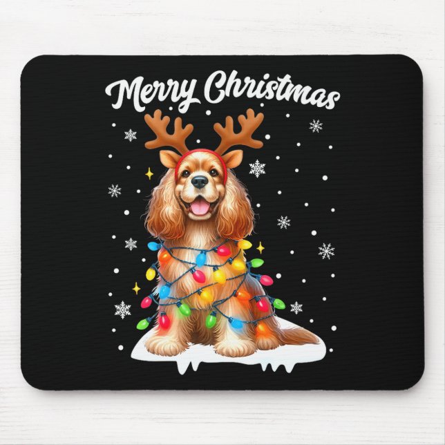 Christmas Pajamas Men Women Kids English Er Spanie Mousepad (Vorne)