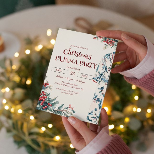 Christmas Pajamas Party Einladung (Von Creator hochgeladen)
