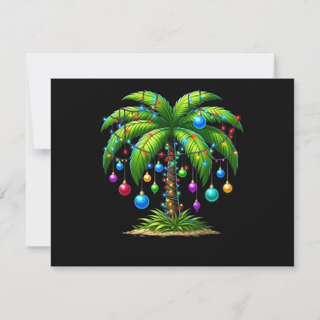 Christmas Palm Tree Light Hawaiian Tropical New Ye (Vorderseite)