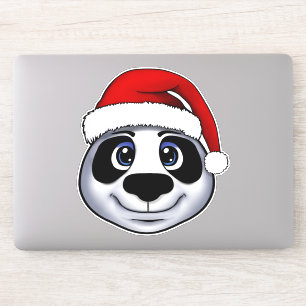 Christmas Panda Aufkleber