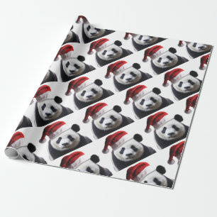 Christmas Panda Bear Geschenkpapier