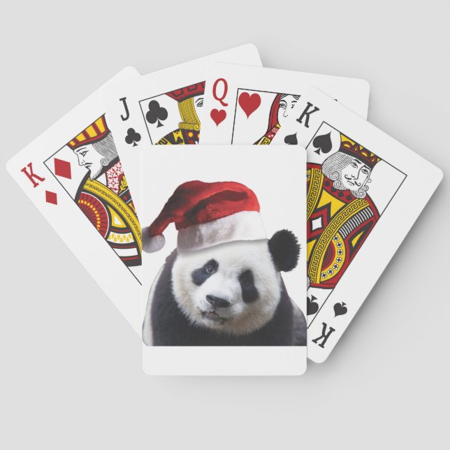 Christmas Panda Bear Spielkarten (Rückseite)