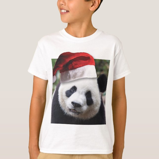 Christmas Panda Bear T-Shirt (Vorderseite)