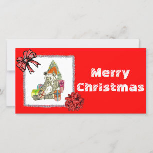 Christmas Panda Feiertagskarte