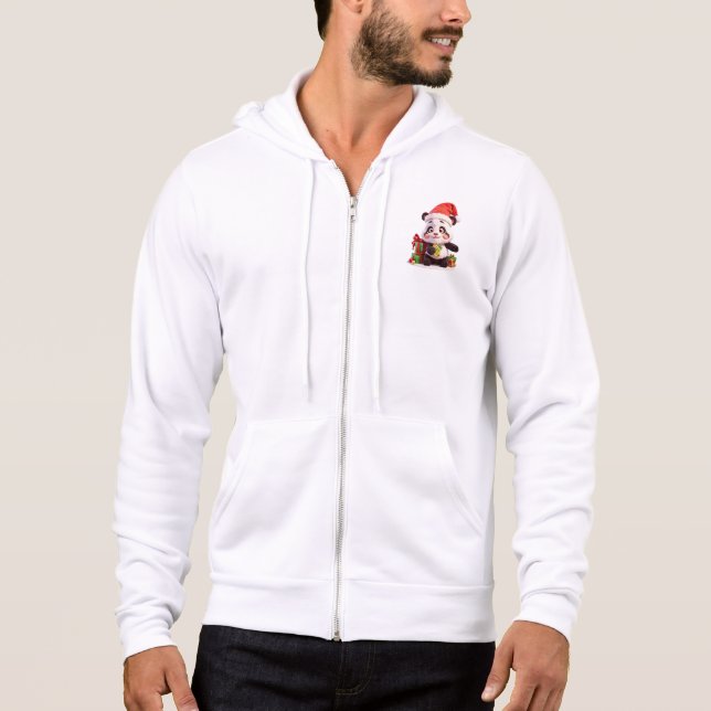 Christmas Panda Hoodie (Vorderseite)