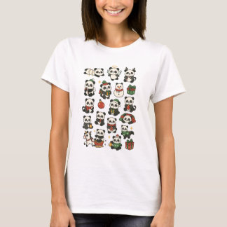 Christmas Panda Squad - Niedliche Funny Pandas in  T-Shirt