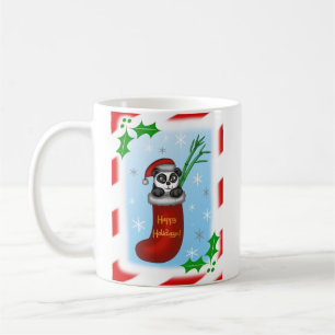 Christmas Panda Tasse