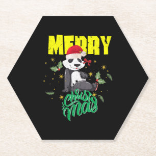 Christmas Panda Untersetzer