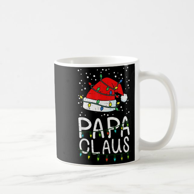 Christmas Papa Claus Santa Hat Xmas Dad Family Mat Kaffeetasse (Rechts)