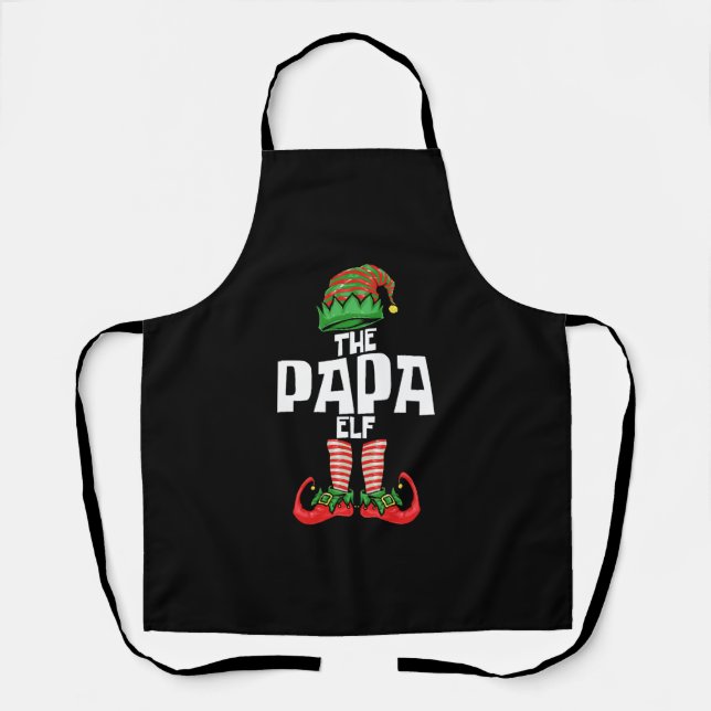 Christmas Papa Elf Vater Schürze (Vorderseite)