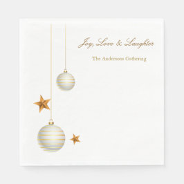 Christmas Paper Napkin with Pinecones & Holly Serviette