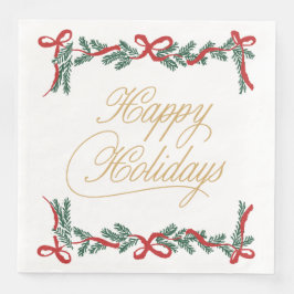 Christmas Paper Napkin with Snowflakes & Stars Serviette