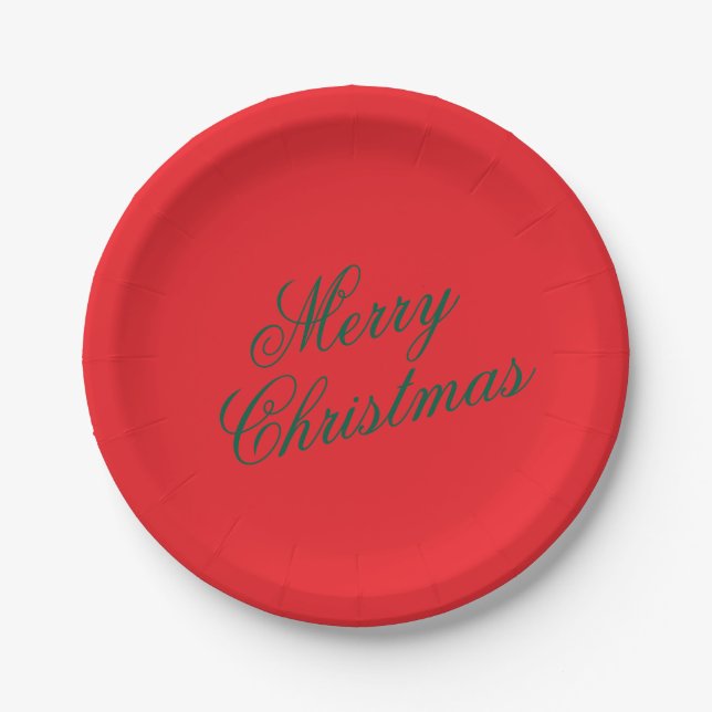 Christmas Paper Plate – Festive Holiday Tableware Pappteller (Vorderseite)