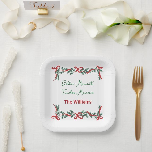 Christmas Paper Plates – Holiday Celebrations Pappteller (Hochzeit)