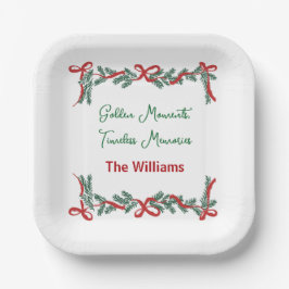 Christmas Paper Plates – Holiday Celebrations Pappteller