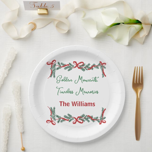 Christmas Paper Plates – Holiday Celebrations Pappteller (Hochzeit)
