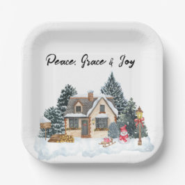 Christmas Paper Plates Pappteller