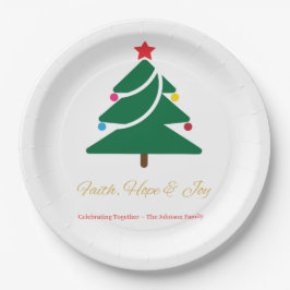Christmas Paper Plateswith Holiday Motifs Pappteller