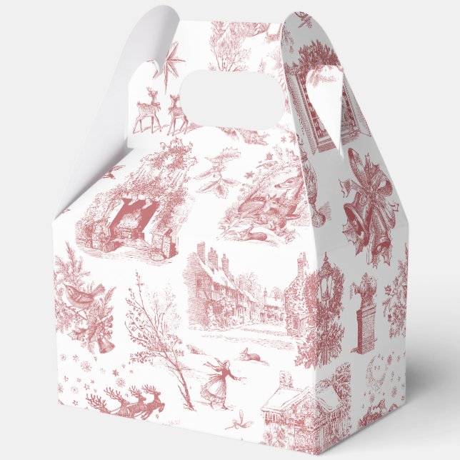 Christmas Party Chinoiserie Geschenkschachtel (Rückseite)