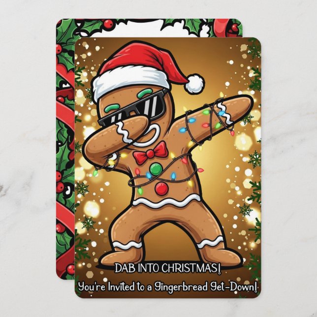 Christmas Party Einladung (Vorne/Hinten)