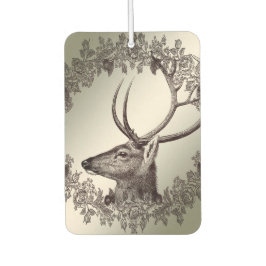 Christmas Party Floral Reindeer Golden Winter Autolufterfrischer