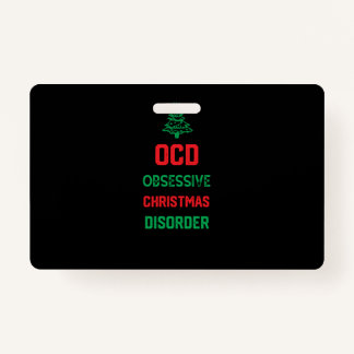 Christmas Party Funny Gift for Family - Ocd Obsess Ausweis