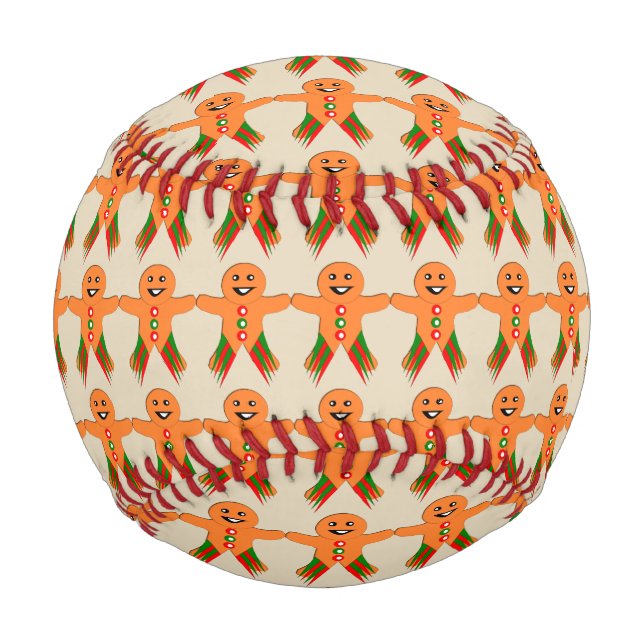 Christmas Party Gingerbread Man Baseball (Vorderseite)