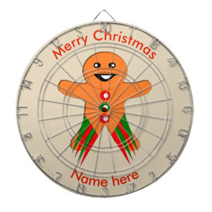 Christmas Party Gingerbread Man Dart Board Dartscheibe