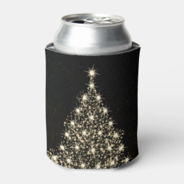 Christmas Party Golden Shiny Tree Winter Black Dosenkühler