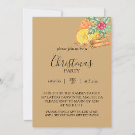 Christmas Party Invitation Card Einladung
