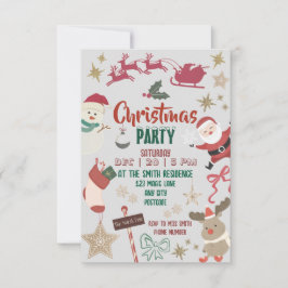 Christmas party invitation for kids and families einladung