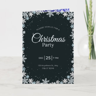 Christmas party invitation karte