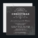 CHRISTMAS PARTY INVITE Vintag aussehen Schwarz-wei Einladung<br><div class="desc">von kat massard >>> www.simplysweetpaperie.com << Send und extra besondere Nachricht mit Stil und Pizzazz in diesem Jahr... Personalisiert mit Ihren Details & Fotos werden sich meine modernen Urlaubsprodukte von den Grußfreuden abheben, die Ihre Freunde und Familie in dieser Saison erhalten werden, und ein besonderes Memento machen, das lange nach...</div>