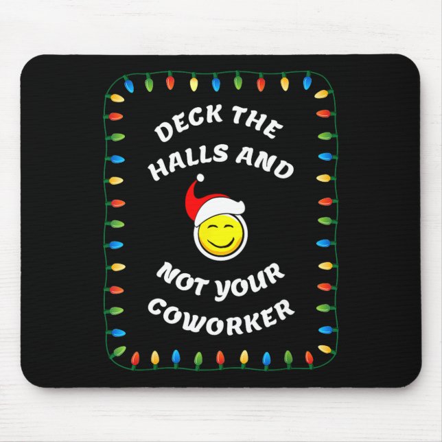 Christmas Party Workplace Funny Design  Mousepad (Vorne)