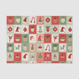 Christmas Patchwork Quilt Seidenpapier