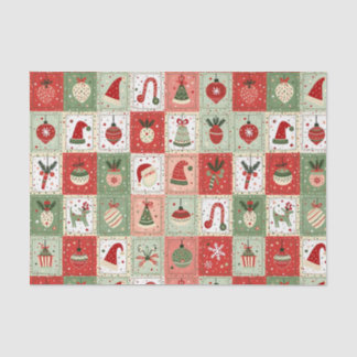 Christmas Patchwork Quilt Seidenpapier