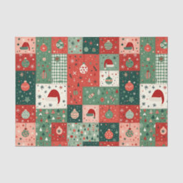 Christmas Patchwork Quilt Seidenpapier