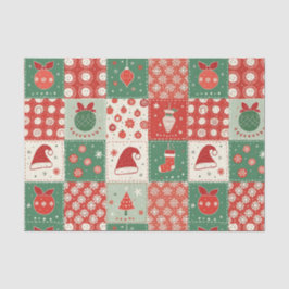 Christmas Patchwork Quilt Seidenpapier